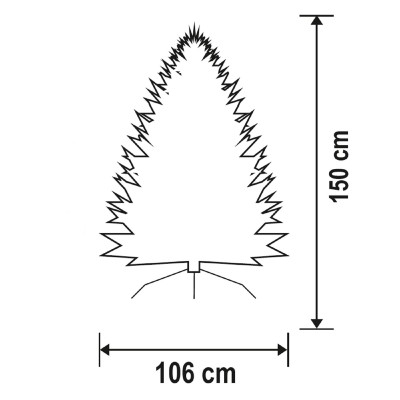 Brad artificial H150 cm D106 cm - KMF 4/150